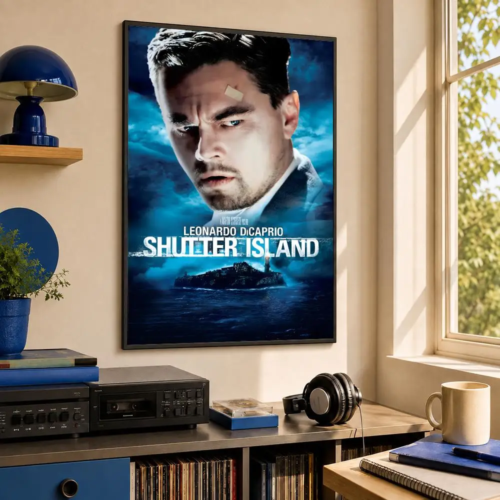 Movie S-Shutter Island Poster HD PP Waterproof Wall Decor for Living Room Bedroom Gaming Room Cafe Unique Gift