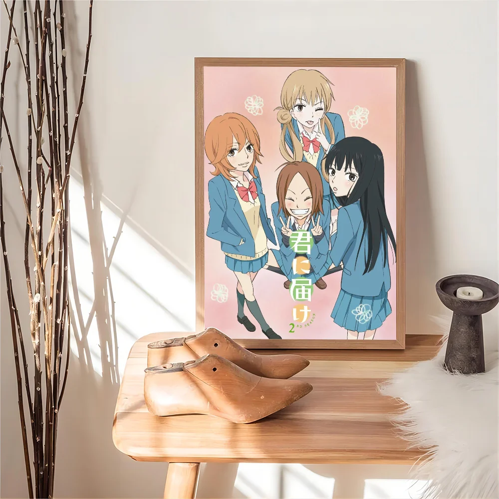 Kimi Ni Todoke Classic Vintage Posters Decoracion Painting Wall Art White Kraft Paper Kawaii Room Decor