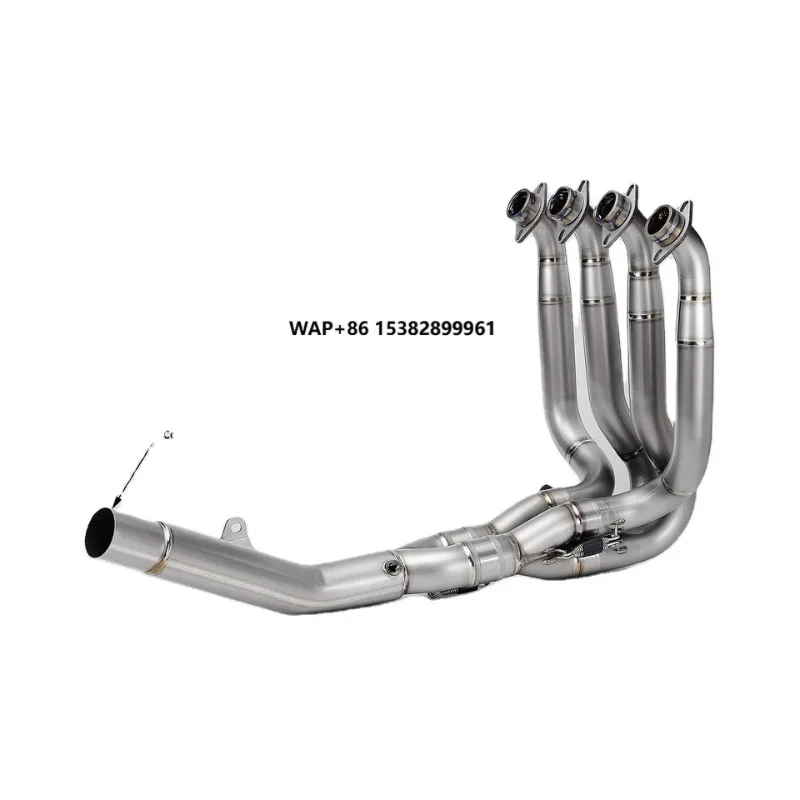 2020-2023 سبائك التيتانيوم الكربون دراجة نارية نظام العادم رأس جامع الجبهة الأنابيب الخمار كاواساكي H2 ZH2 SE 2021-2023