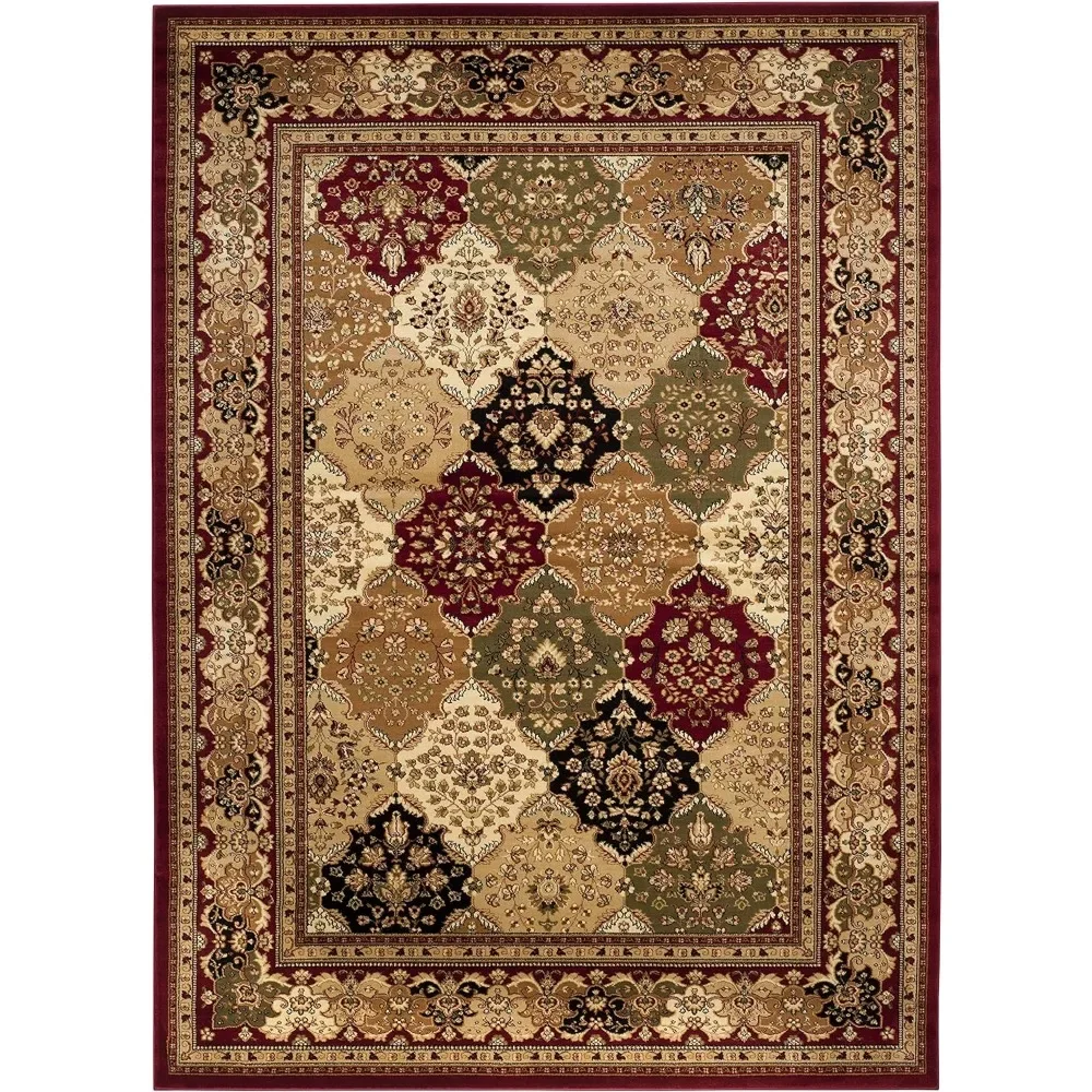 Large Carpet for Rooms Lyndhurst Collection Area Rug - 9' X 12' Pink Room Decor Ideal for High Traffic Areas in Living Room Rugs