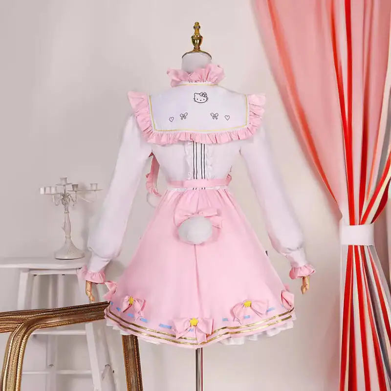 Anime Emma Woods Cosplay Game Identity V Cosplay Costume Gardener Kawaii Dresses Bag Accessories Wig Set Party Outfit for Women