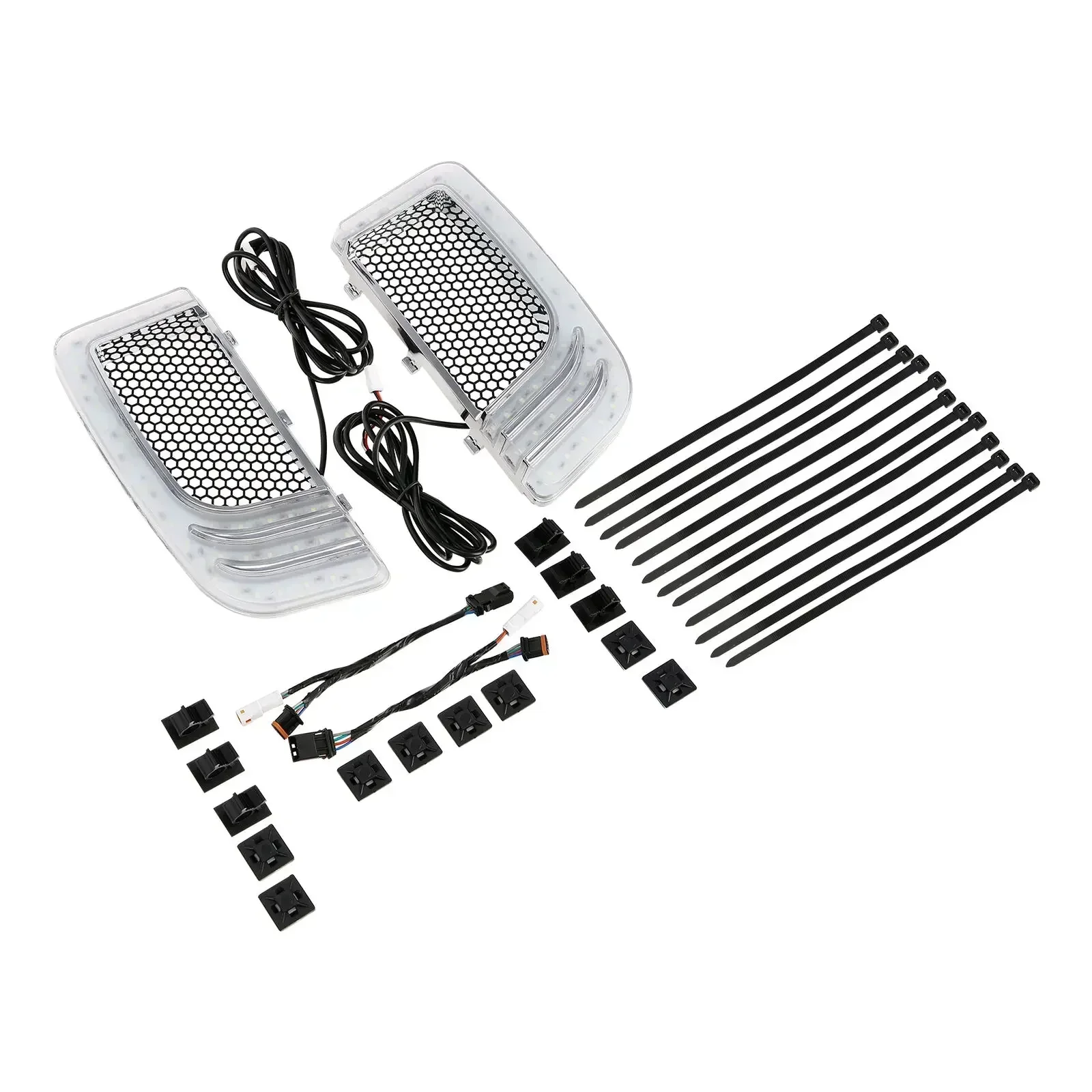 

Для Harley Touring Street Glide Road King 2014-2022 аксессуары для мотоциклов обтекатель нижние решетки светодиодный двигатель указателя поворота