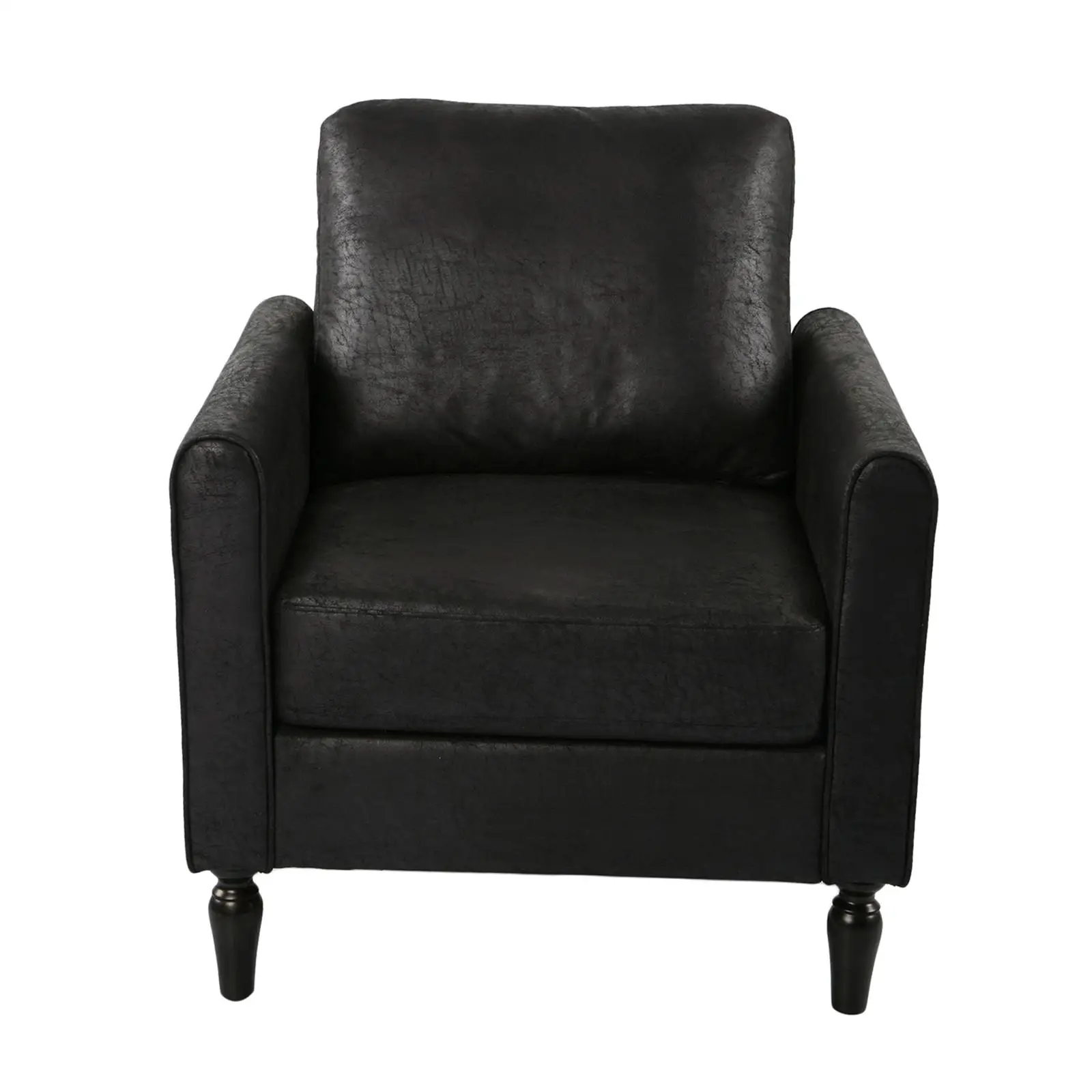 Club Chair Small Black Bedroom Chair for Play Room Living Room Study