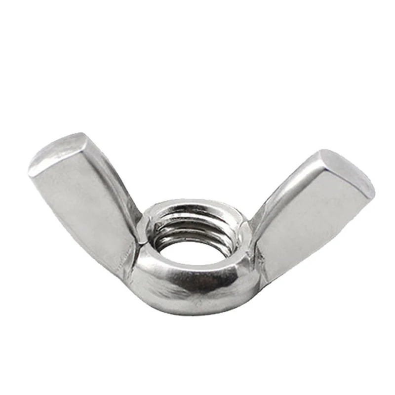 10pcs/lot  Butterfly Wing Nuts M3 M4 M5 M6 M8 M10 M12 Stainless Steel/ Zinc Plated  Wing Nuts Hand Tighten Nut DIN315