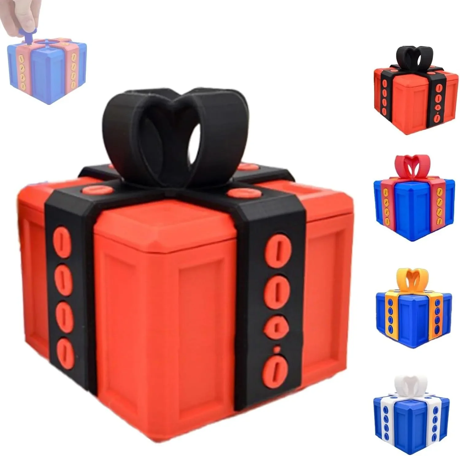 3D Annoying Gift Box with Screws,Really Annoying Gift Box,Twist Storage and Assorted Colors Annoying Gift,Puzzle Box with Screws