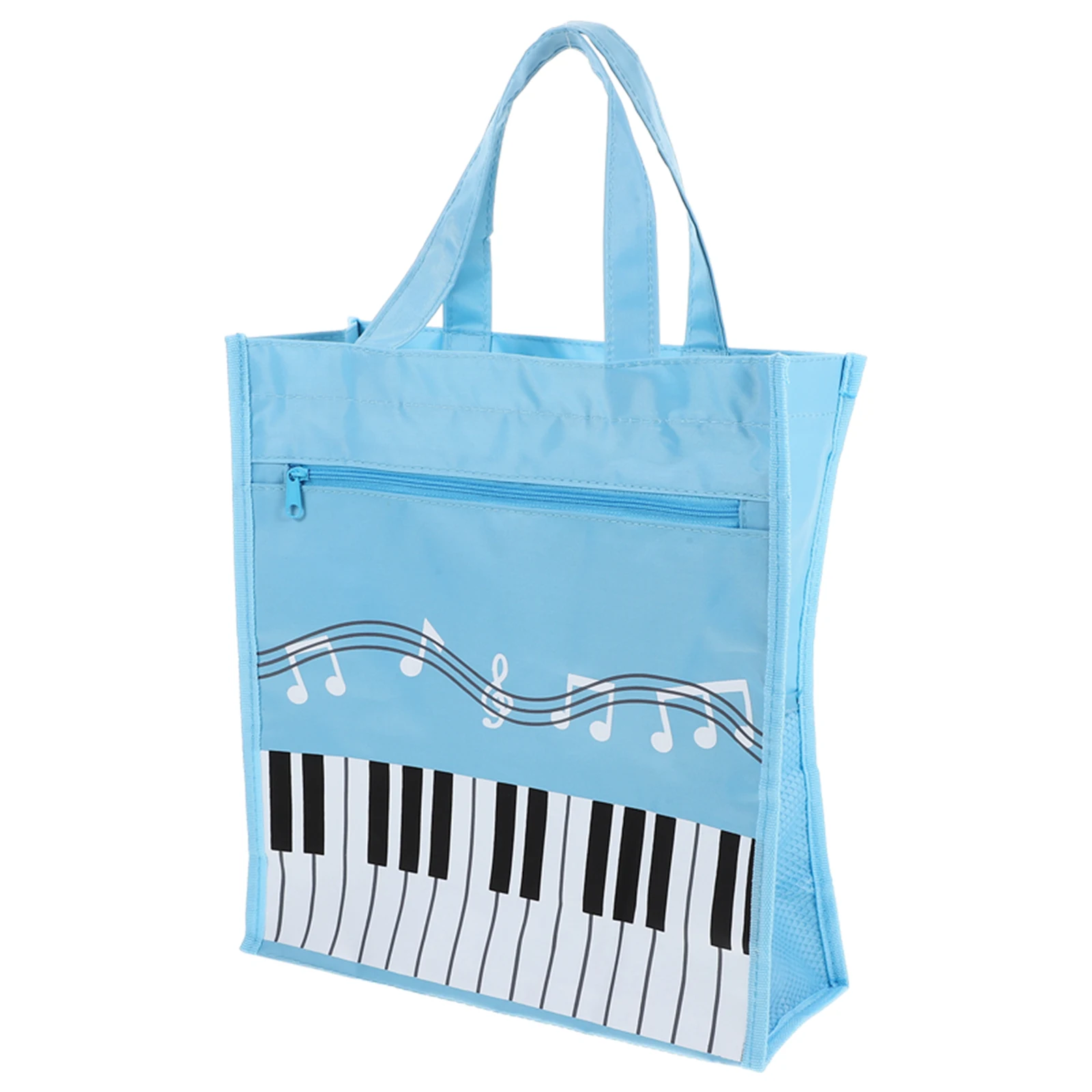 

Music Bag Blue Large Capacity Double Layer Portable Storage Bags For Girls Women Music Books Teacher H bags
