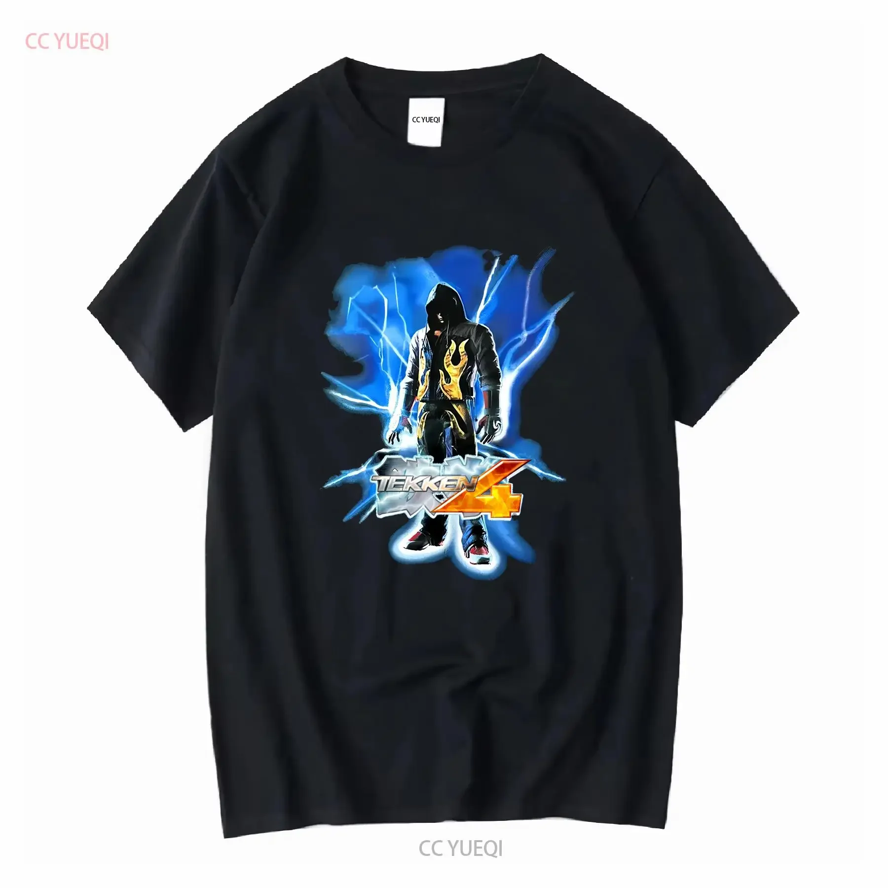 VINTAGE NAMCO TEKKEN 4 PROMO T SHIRT SIZE XL 2001 ARCADE GAMING vintage Washed homme Unisex fashion Stretched streetwear