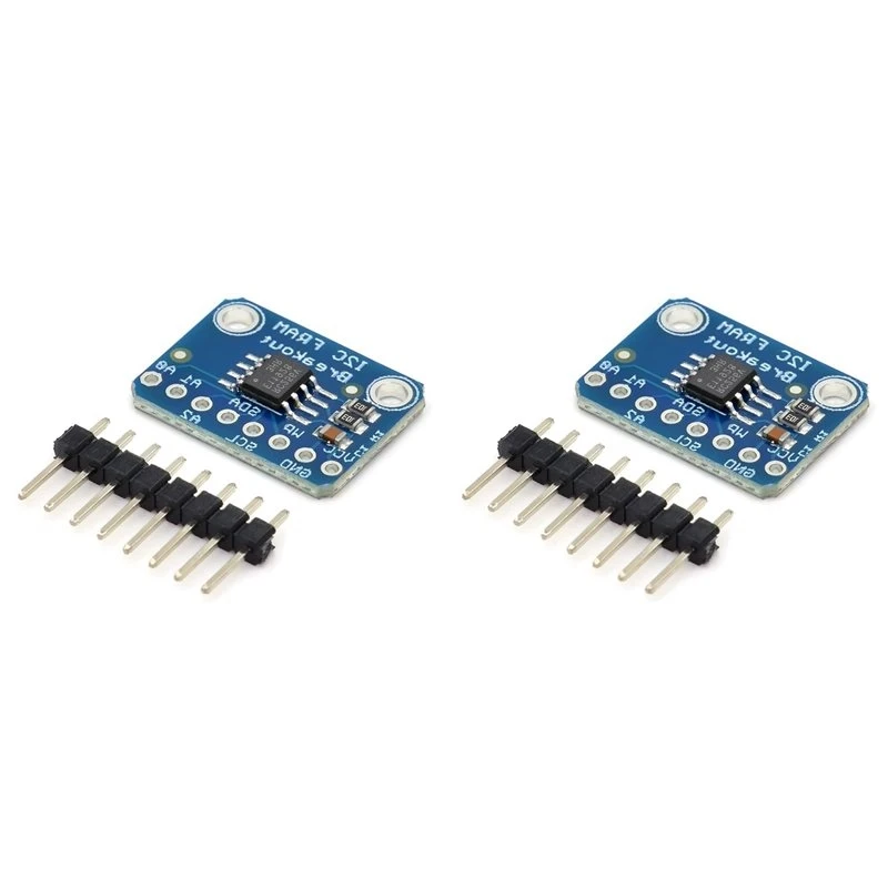 2026 New 2X MB85RC256V FRAM Breakout Non-Volatile Memory IC VCC/Logic FRAM Breakout Board Module For Iot Sensor Wearable Device