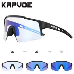 Kapvoe Photochromic Cycling Sunglasses Mtb Bicycle Cycling Glasses Women Men Bike Eyewear Outdoor Sports Goggles