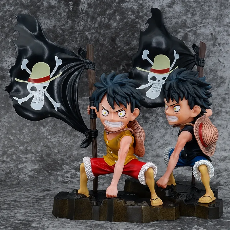 Anime One Piece Action Figure 18CM Monkey D Luffy Take Flag GEAR Doll PVC Collectible Model Decoration Toy Gift For Kids Fans