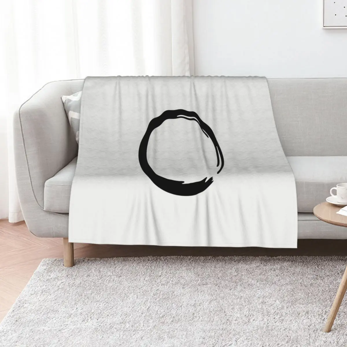 Enso Zen Circle of Enlightenment, Meditation, Buddha, Buddhism, Japan Throw Blanket Summer Beddings Thin Softest Blankets