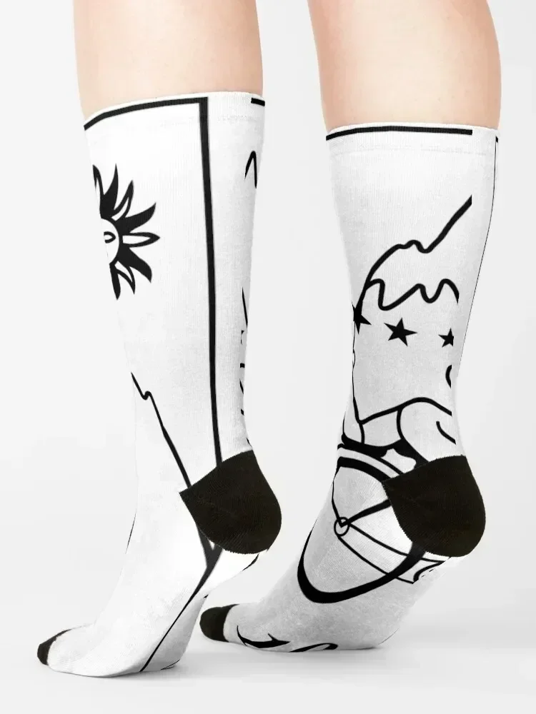 ألبرت هوفمان LSD 1943 B&W الجوارب الهدايا ضغط مضحك جورب جولف بوي الطفل الجوارب النسائية