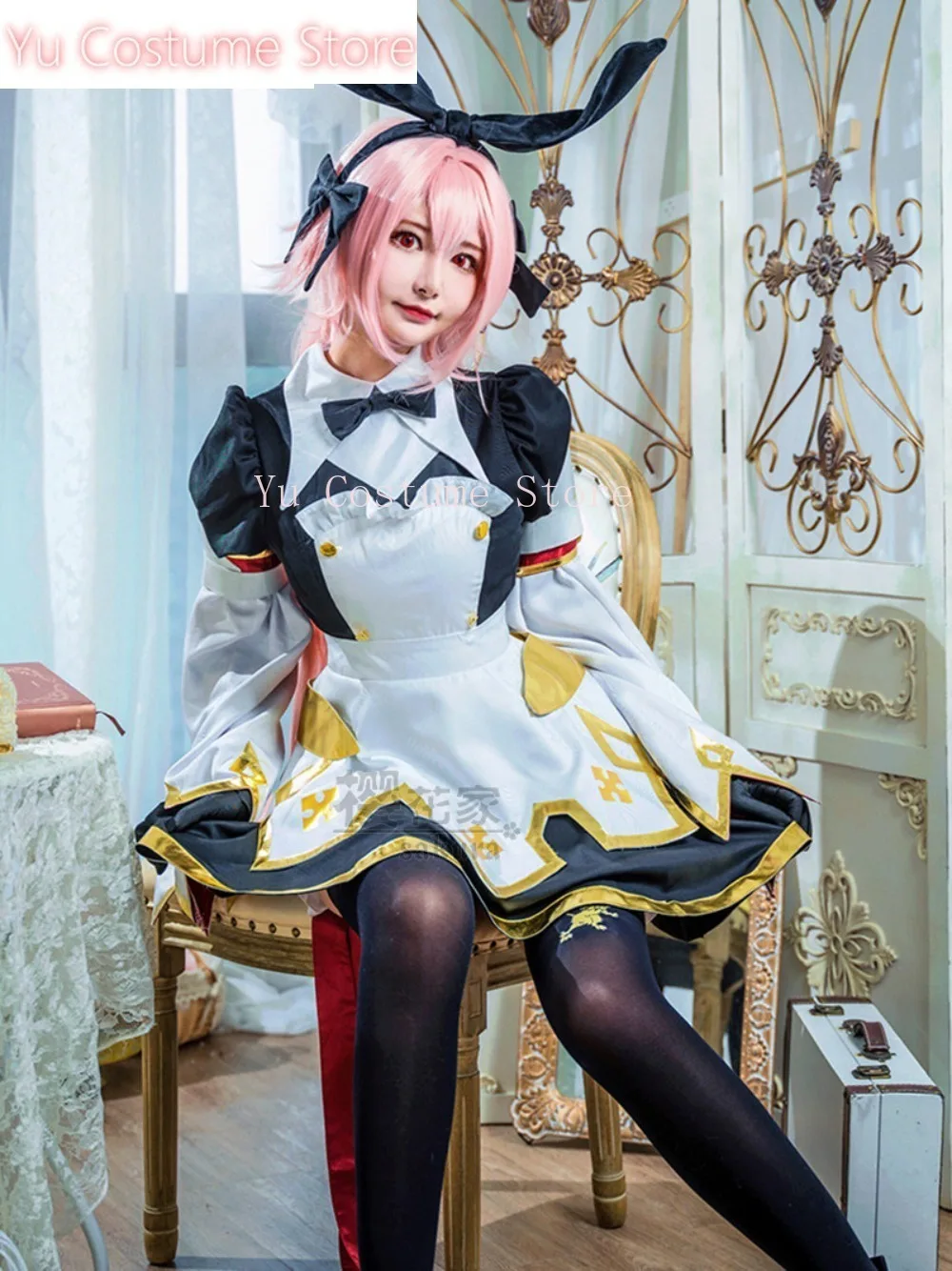 

Astolfo 3rd Ascension Cosplay Costume Rider of Black Uniform Anime Boy Costume Full Accessories