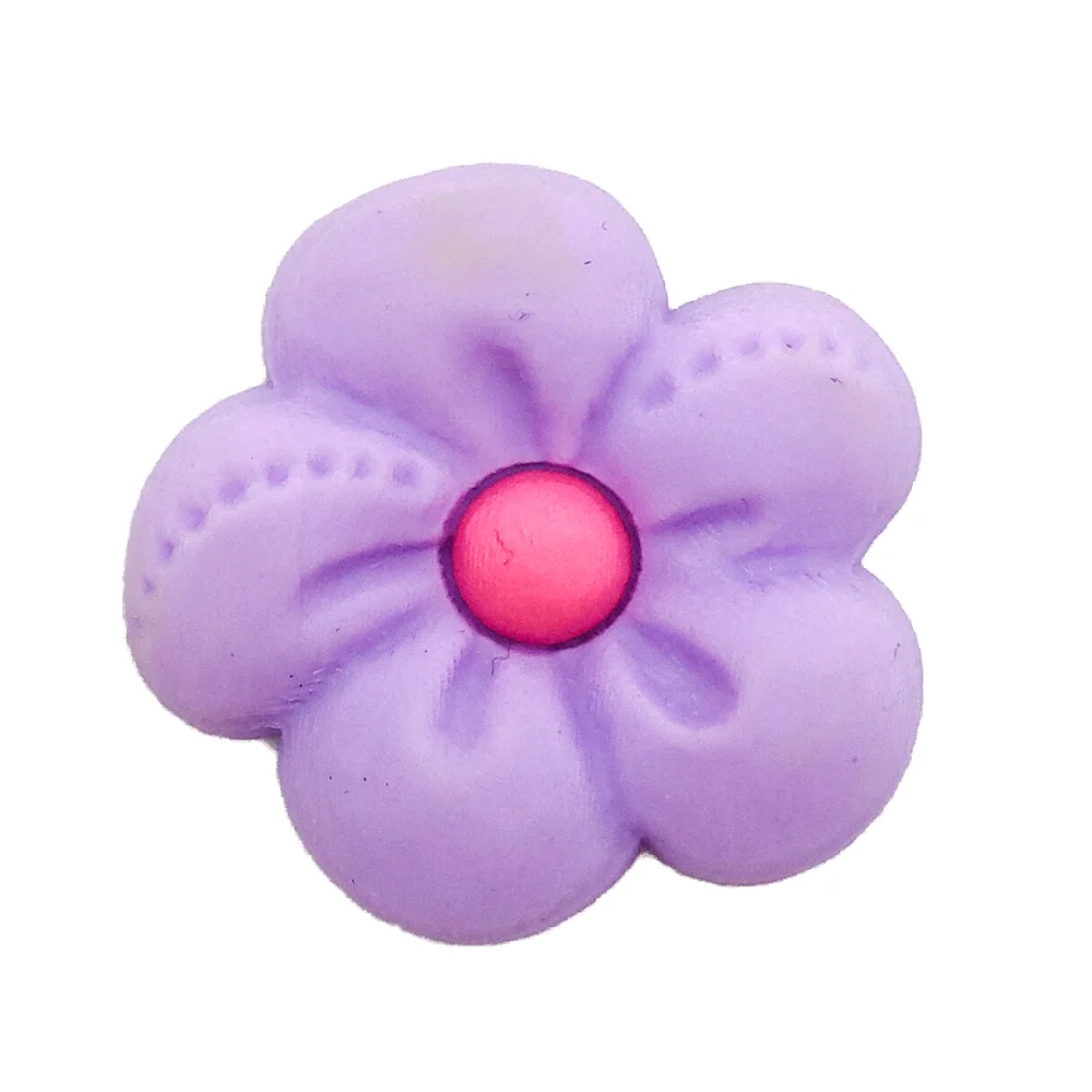 Hot 1-14Pcs Colorful 5 Petal Flowers Shoe Charm Accessories Pearl Sandals Buckle Decor Pins Girls Women Gifts