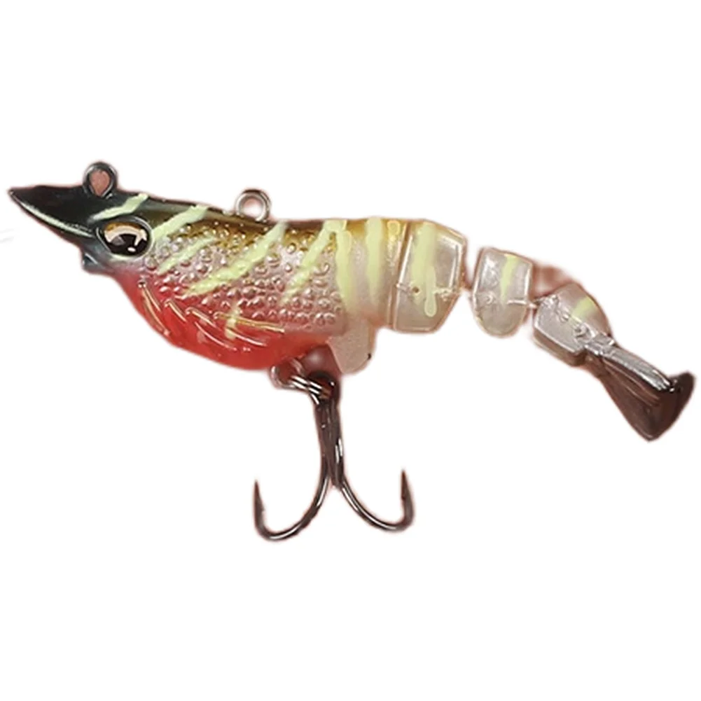 4g Crawfish Lure Segmented Fiber Tail Hard Bait Sinking Shrimp For Vib Fishing Tackle Crayfish Bait For Bass Trout Pike Parts
