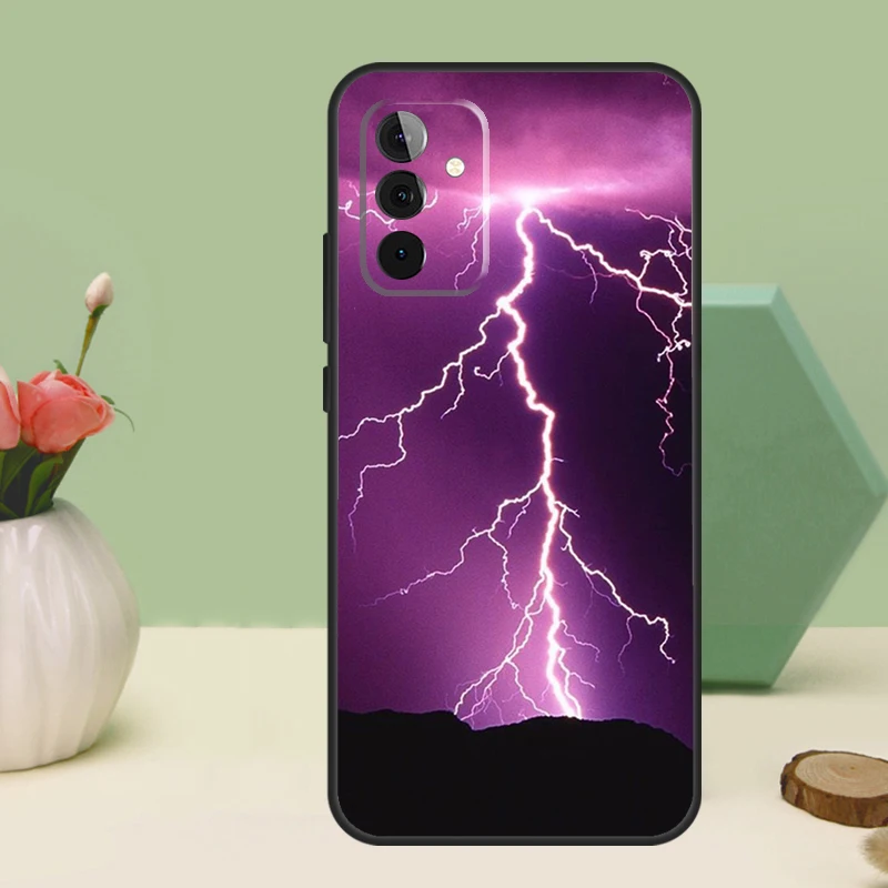 السماء البرق نمط لسامسونج غالاكسي A26 A54 A34 A14 A52 A32 A12 A13 A33 A53 A15 A16 A36 A56 A06 A35 A55 حالة #4