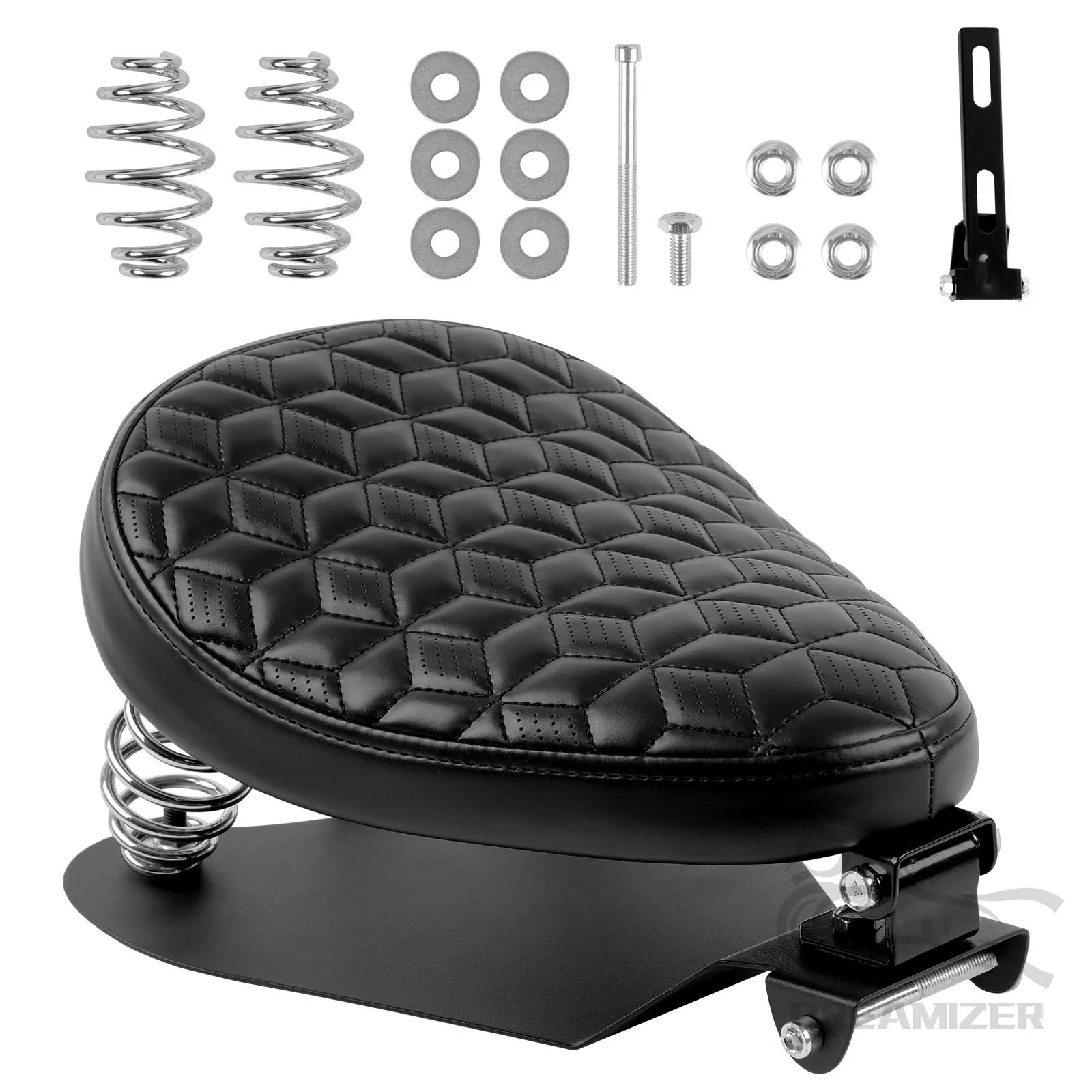 

PU Leather Motorcycle Solo Seat Cushion For Harley Chopper Sportster For Bobber For Honda For Yamaha