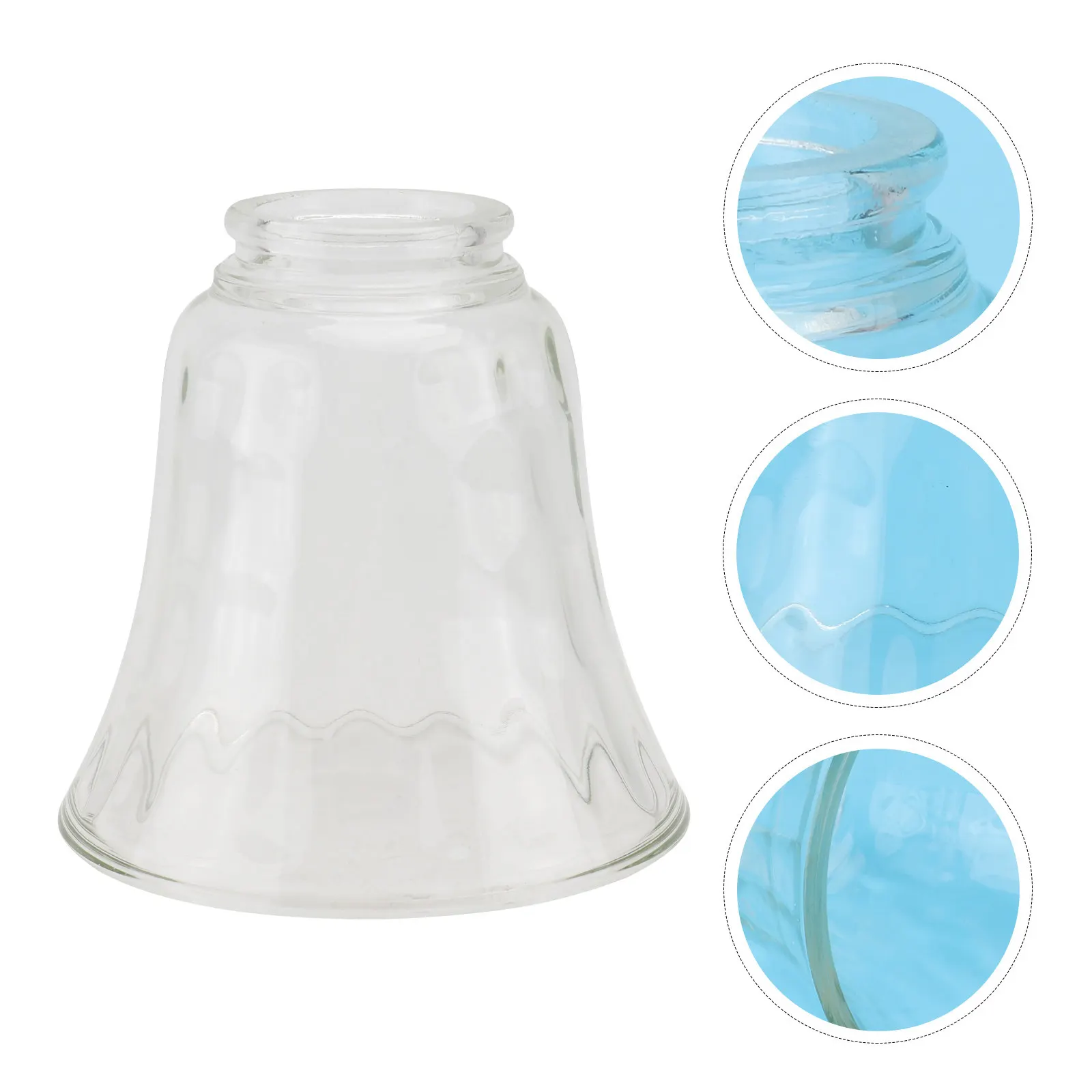 

1 шт. Стеклянный плафон, прозрачный декоративный рассеиватель света, аксессуар для домашнего освещения, для настольных, потолочных и люстр.