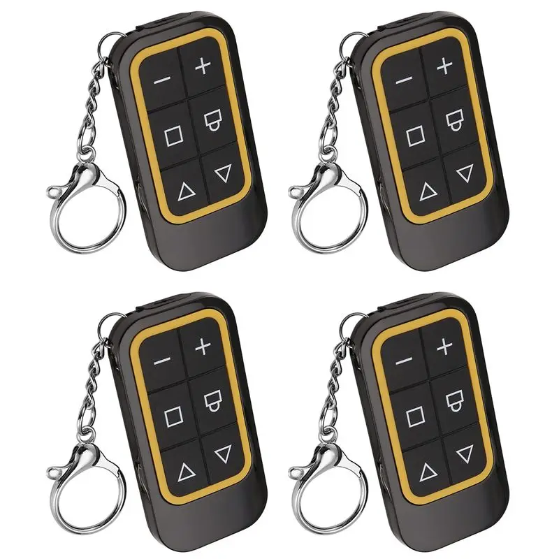 

【НОВИНКА】4X беспроводной пульт дистанционного управления, 8-канальный многочастотный пульт дистанционного управления для гаражных ворот, перезаряжаемый полночастотный пульт дистанционного управления, желтый