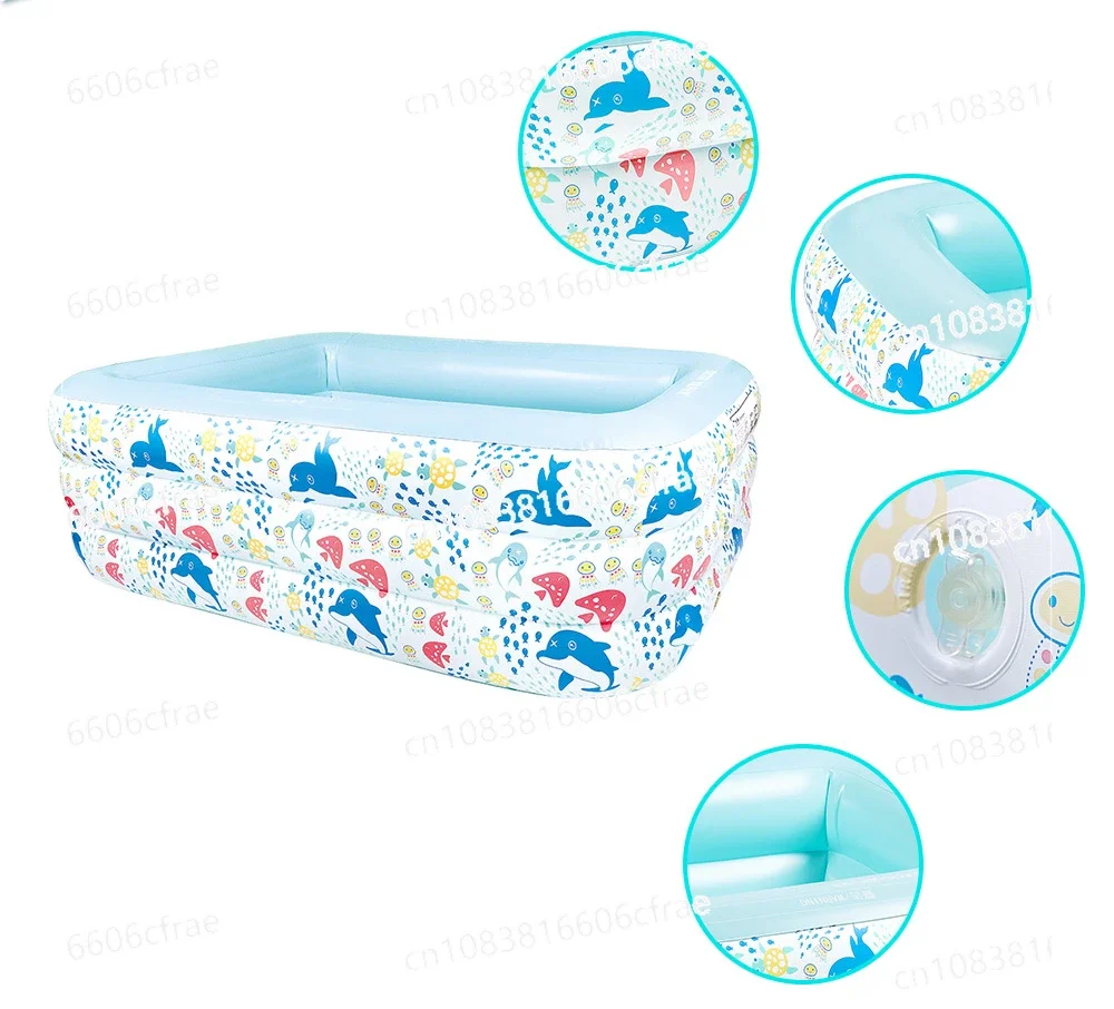 

Children's Inflatable Pool Three-tier Inflatable Children's Household Pool Bobo Pool Inflatable