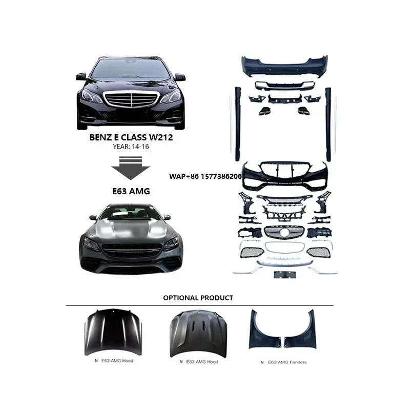 

Facelift Body Kits for W201 W202 W203 W204 W205 W208 W209 W210 W211 W212 W213 W218 W219 C63 Car Tuning Car Bumper