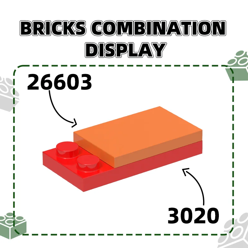 WANGE 26603 100g/140 pièces briques à figures fines sans trou lisse 2x3 points bloc couleur Moc Compatible avec brique bricolage avion technique