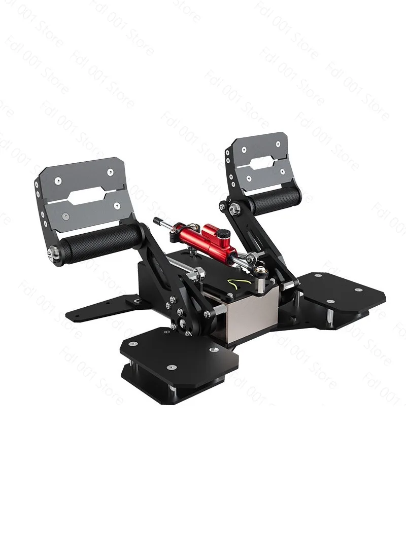2026 Raptor All-Metal Flight Sim Rudder Pedals with Hall Sensor & Toe Brakes
