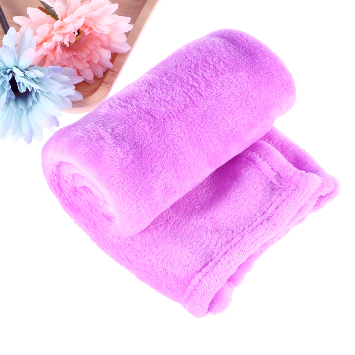 

Soft Flannel Blanket Fleece Pet Blanket Cozy Flannel Pet Bedding Warm Comfortable Bedding Light Purple Solid Color