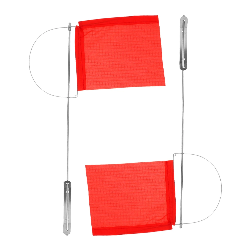 

2pcs Wind Direction Flag Durable Stainless Steel Marine Accessories Safety Yacht Marker Sailboat Indicator Fade-resistant Easy