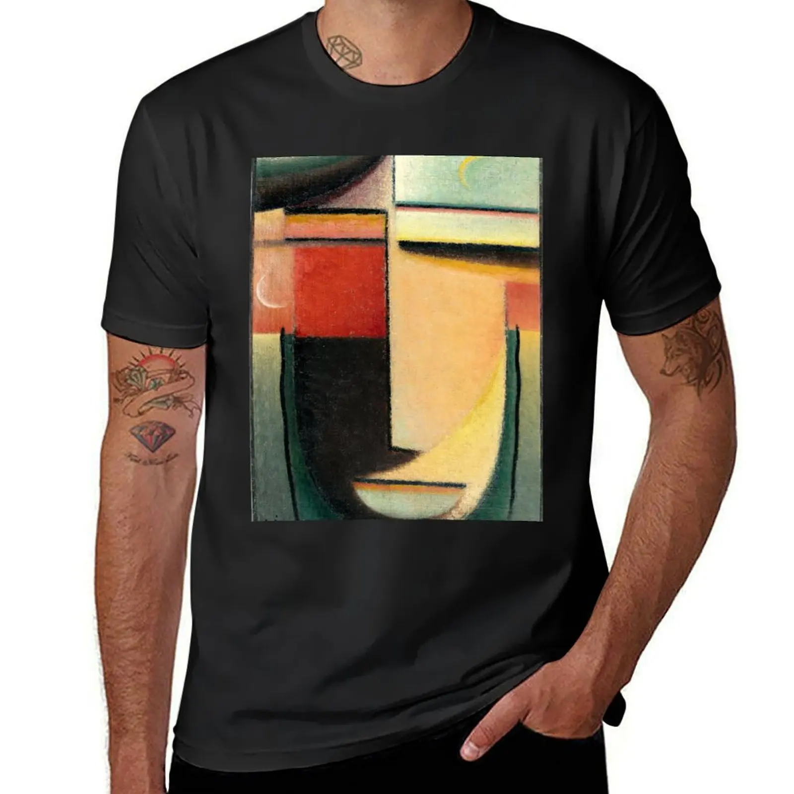 Alexej von Jawlensky - Abstract Head T-Shirt anime summer top blacks new edition heavy weight t shirts for men