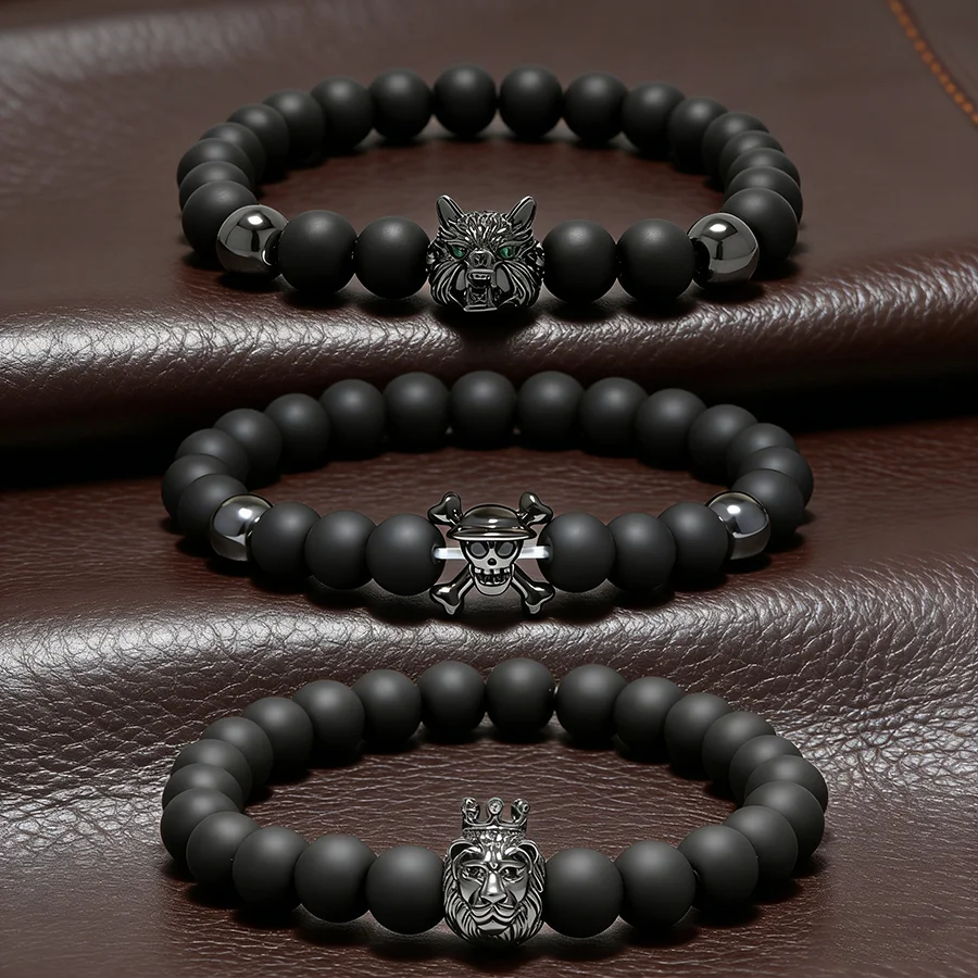 Luxury 3Pcs Wolf Lion Skull Be - đánh giá và giá Wolf Jewelry & Watches Tampa Reviews