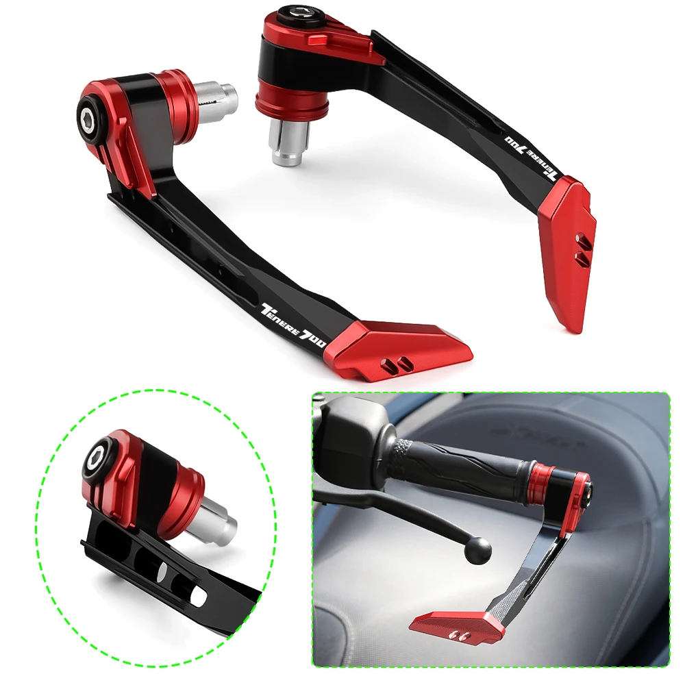 Motorcycle Accessories CNC Aluminum Brake Clutch Lever Guard Handlebar Protectors For YAMAHA TENERE700 T7 TENERE 700