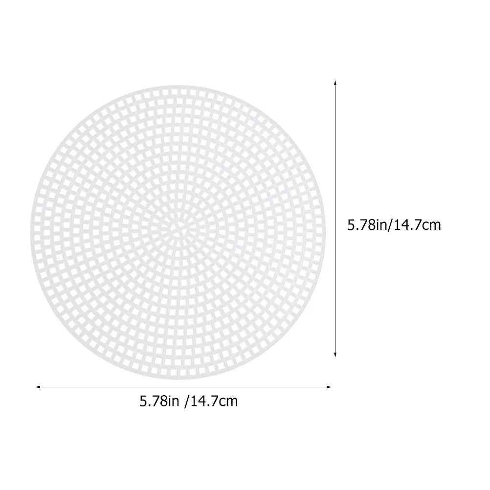 15pcs Round Knitting Base Inserts Circular Weaving Bag Bottom Support Diy Mesh Sheets For Cross Stitch Crochet Quilting Sewing