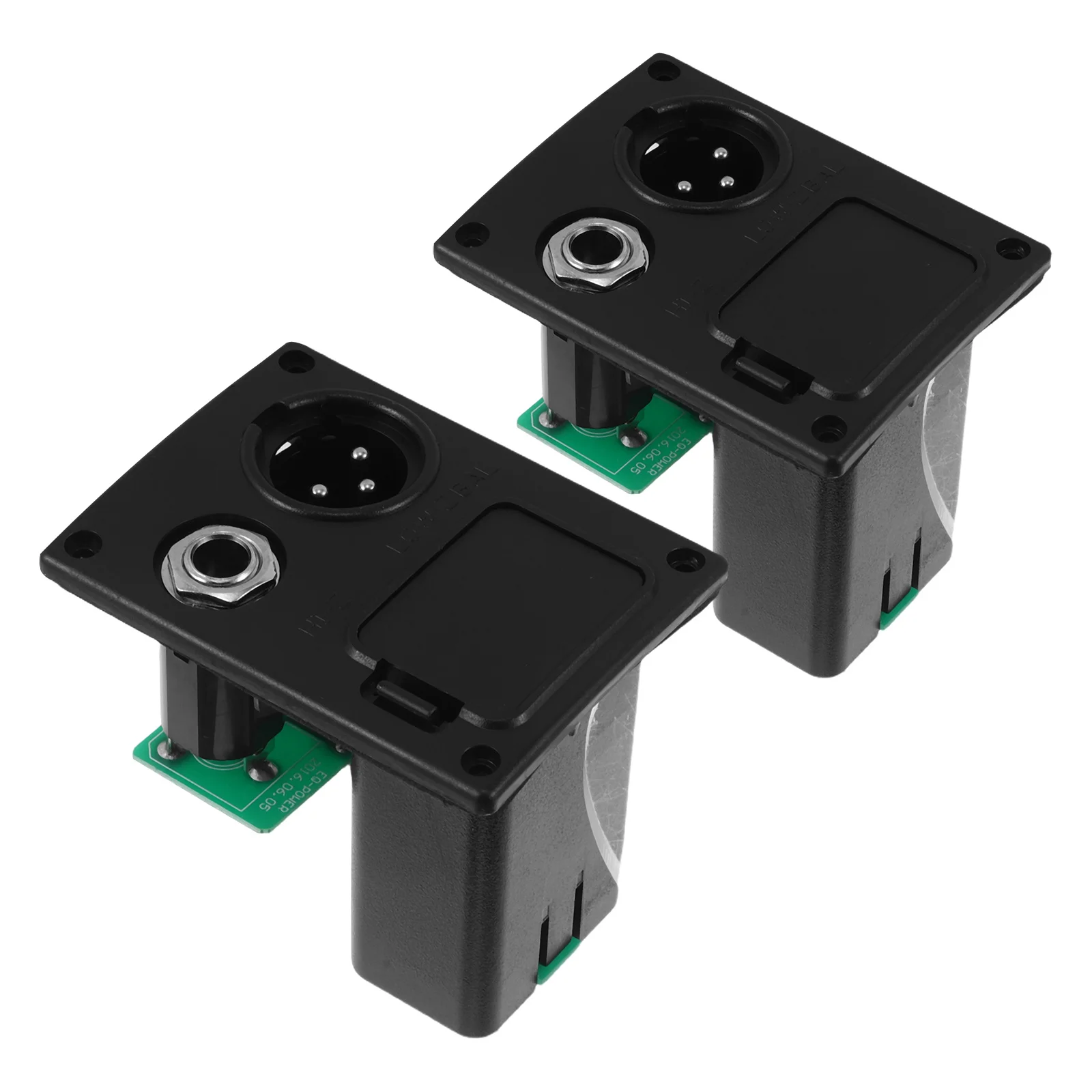 

2pcs Guitar Pickup Box 9V Active Bass Electric Acoustic Transducer Holder Case Cover For Lc-5 Replacement Durable