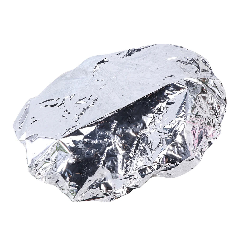 Gorro de ducha de aceite de papel de aluminio, 10 piezas, portátil, impermeable, seco, para salón de belleza