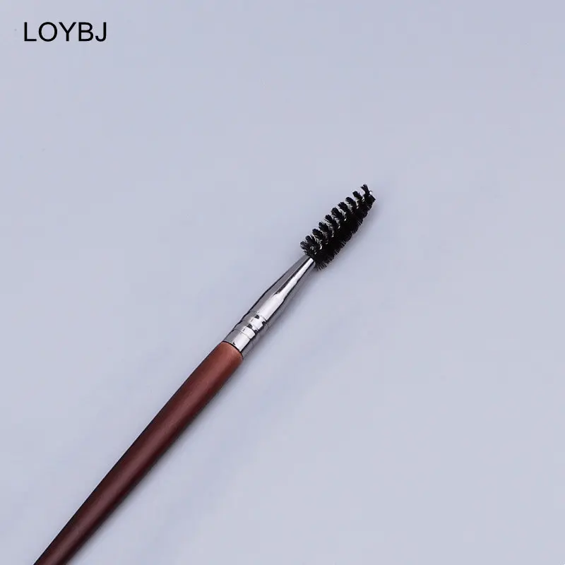 LOYBJ Flat Foundation Brush Tongue Foundation Makeup Brush Goat Hair Stippling Blush Brush Eyebrow Eyelash Cosmetic Brush Tool