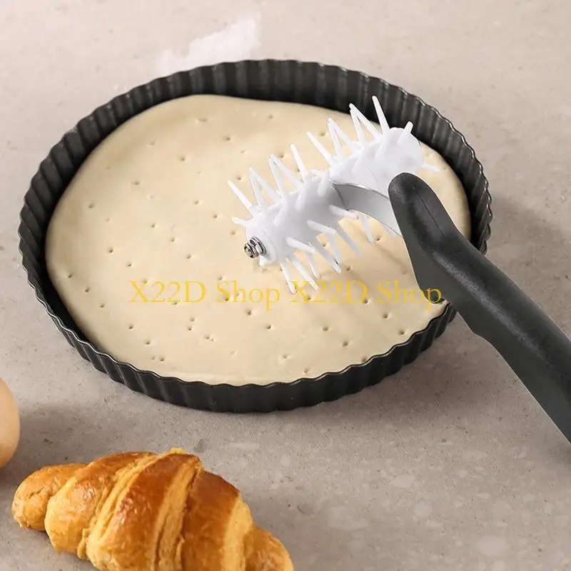 X22D Professional Pizza Dough Tool Dough Docker Roller Kitchen Pie Hole Maker #2