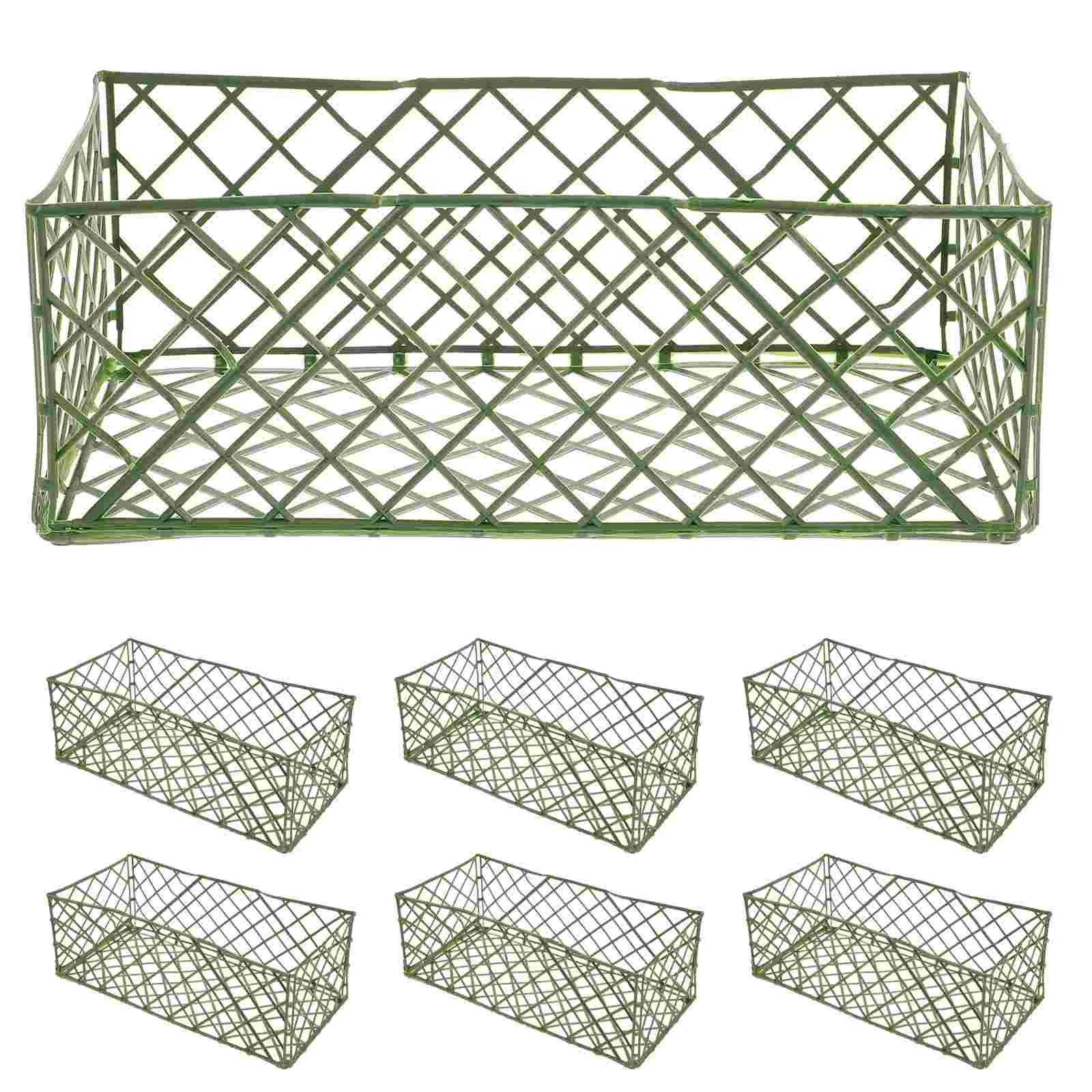 

Floral Foam Flower Mud Holder Fresh Flowers Frame Bouquet Cage Green Bride Artificial