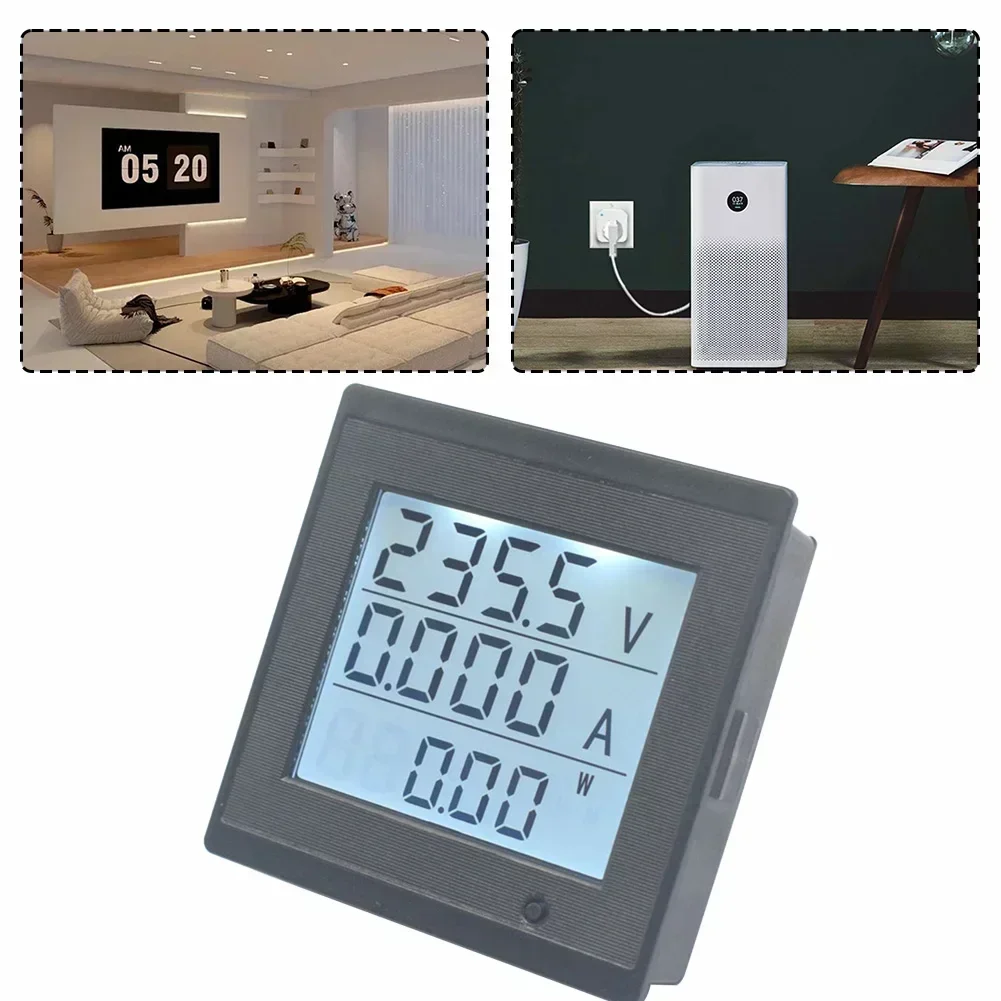 As Shown In The Figure Digital Energy Meter Active Power Detection Backlight Function Current Measurement Power And Time Reset