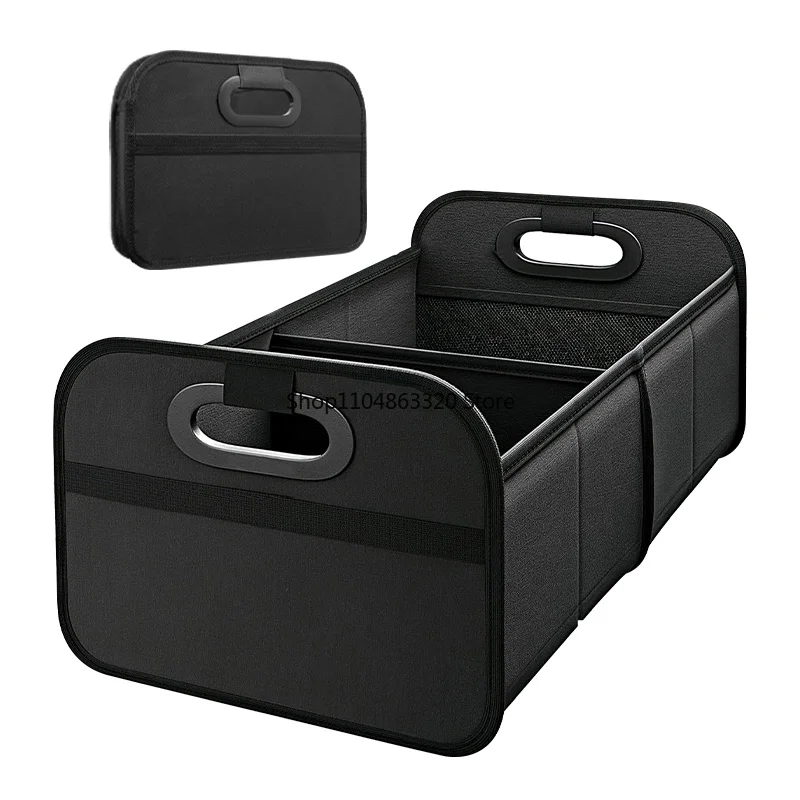 Trunk Organizer for SUV, Foldable Portable Car Storage Box for Camping Outdoor Storeroom, Space Saving Multi Functional