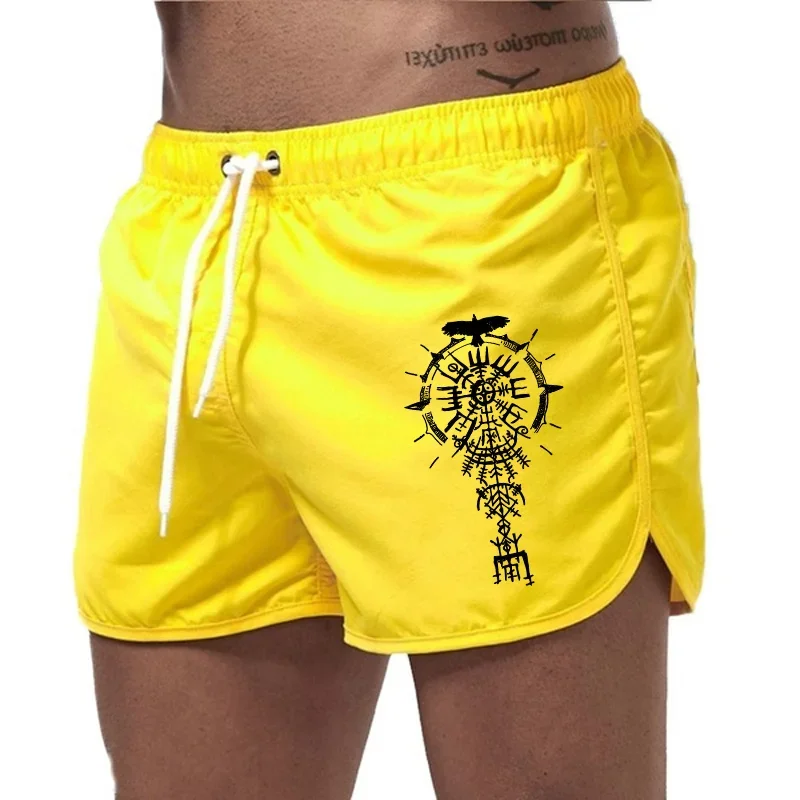 Short de sport d'été pour hommes, pantalon court de plage à séchage rapide pour la natation, la course à pied, l'entraînement physique, 2025