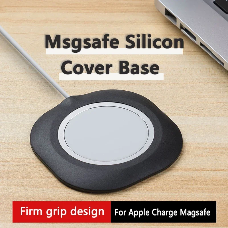 

Msgsafe Silicon Cover Base For Magsafe Silicon Magsafe Car Stand Charger Holder Soft Rubber For Apple Charger Magsafe Stand Kit