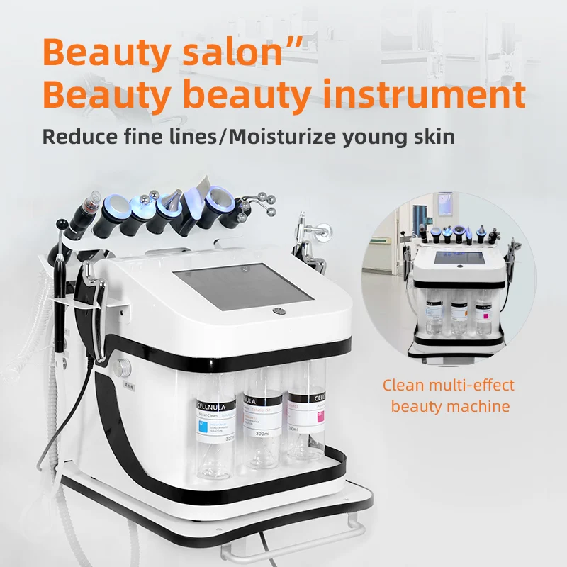 2024 New benchtop Black Pearl 10-in-1 multi-functional skin management integrated instrument cleaning micro-grinding machine-08