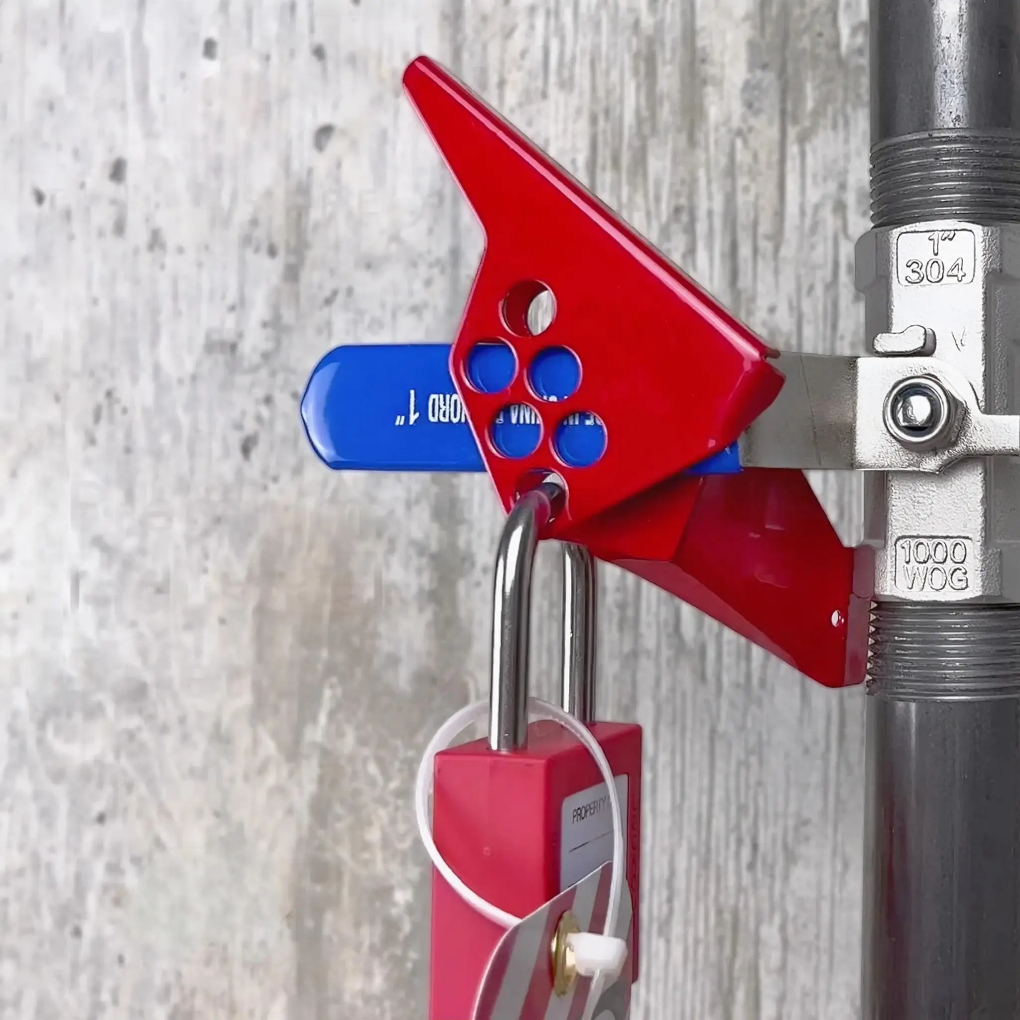 Válvula de esfera DN8 para DN50 trava de válvula de esfera 6 furos tamanho pequeno