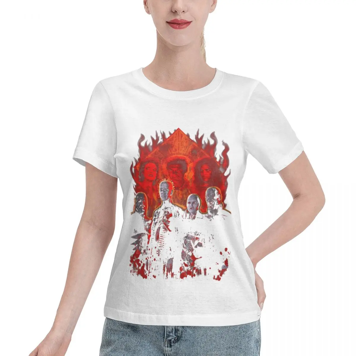 Wardrobe Filler Cenobites Pinhead Women's T-shirt Grunge Ladies Tee