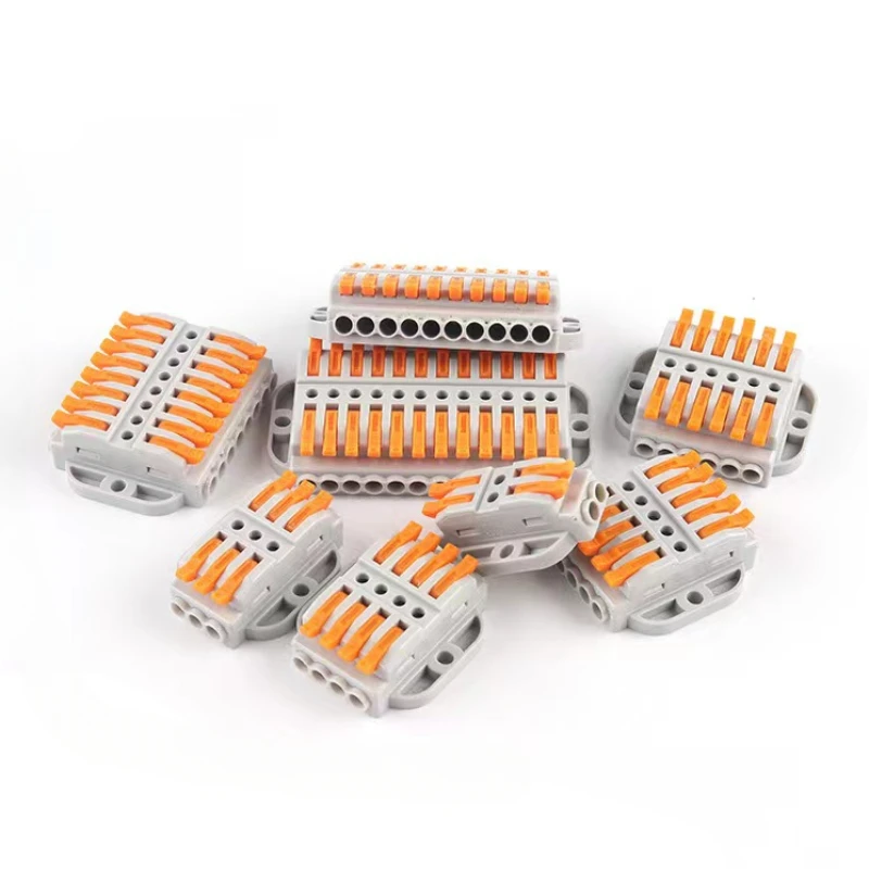 Wire Connectors 223-2 Docking Cable Conectors Fast Universal Wiring Compact Conductors Push-in Terminal Block LED 2-30PIN