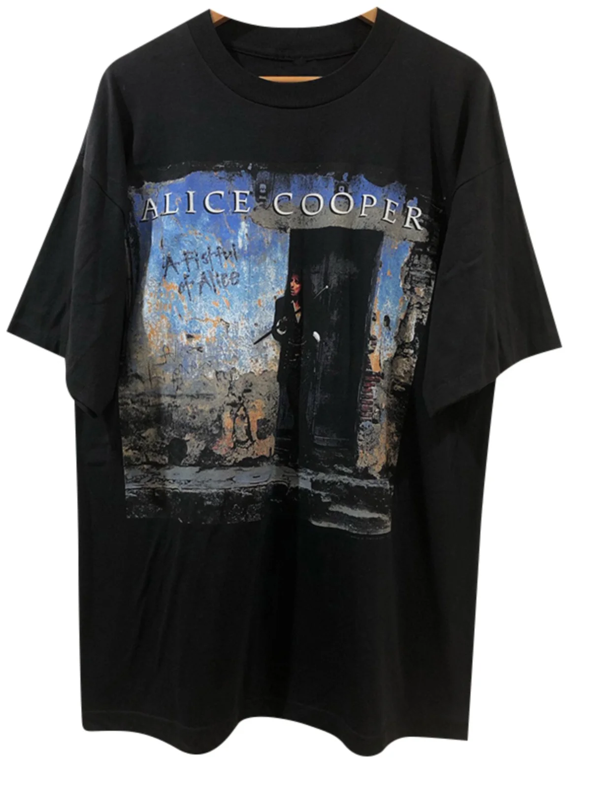 Alice Cooper High Street Vintage Retro Unisex Short Sleeve T-Shirt Rock Style Cotton Youthful Printed Creative Fun Summer Top - view 3