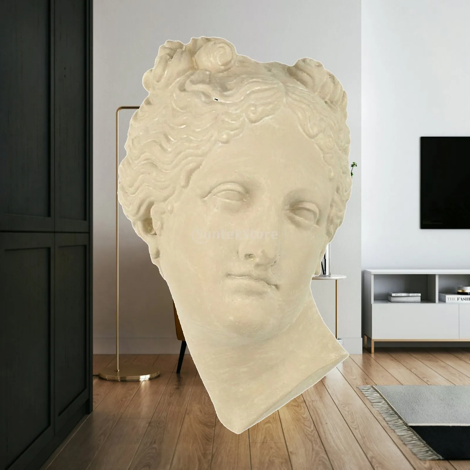 Resin Figure Head Wall Sculpture Antique Art Decor Ornament for Home Decoration Living Room