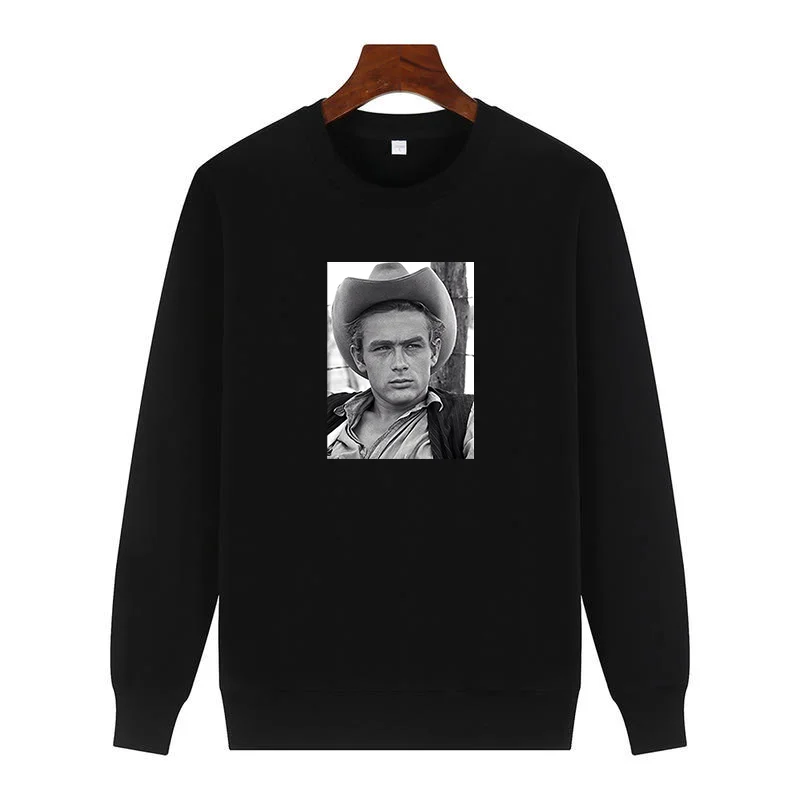 

James Dean Cool Retro Poster graphic sweatshirts cotton Round neck and velvet hoodie thick sweater hoodie Man sweatshirts