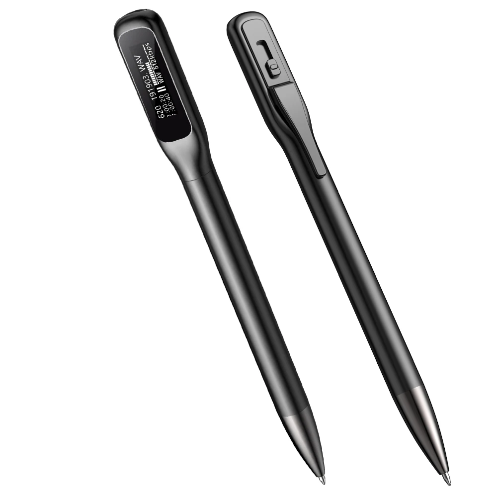 Famue L65 Pen - Shaped Voice Recorder with Screen - For Writing, Meetings, Interviews, Lectures & MP3 - Perfect for Students